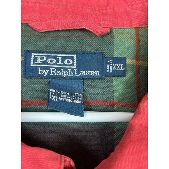 VTG Polo Ralph‎ Lauren Harrington Jacket XXL Plaid Lined Preppy Golf Strap Zip - Picture 6 of 12